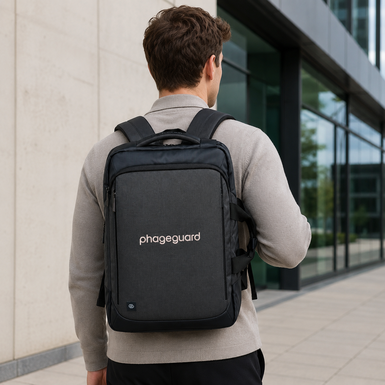 Accessoires — business backpack (phageguard, geborduurd corporate logo)